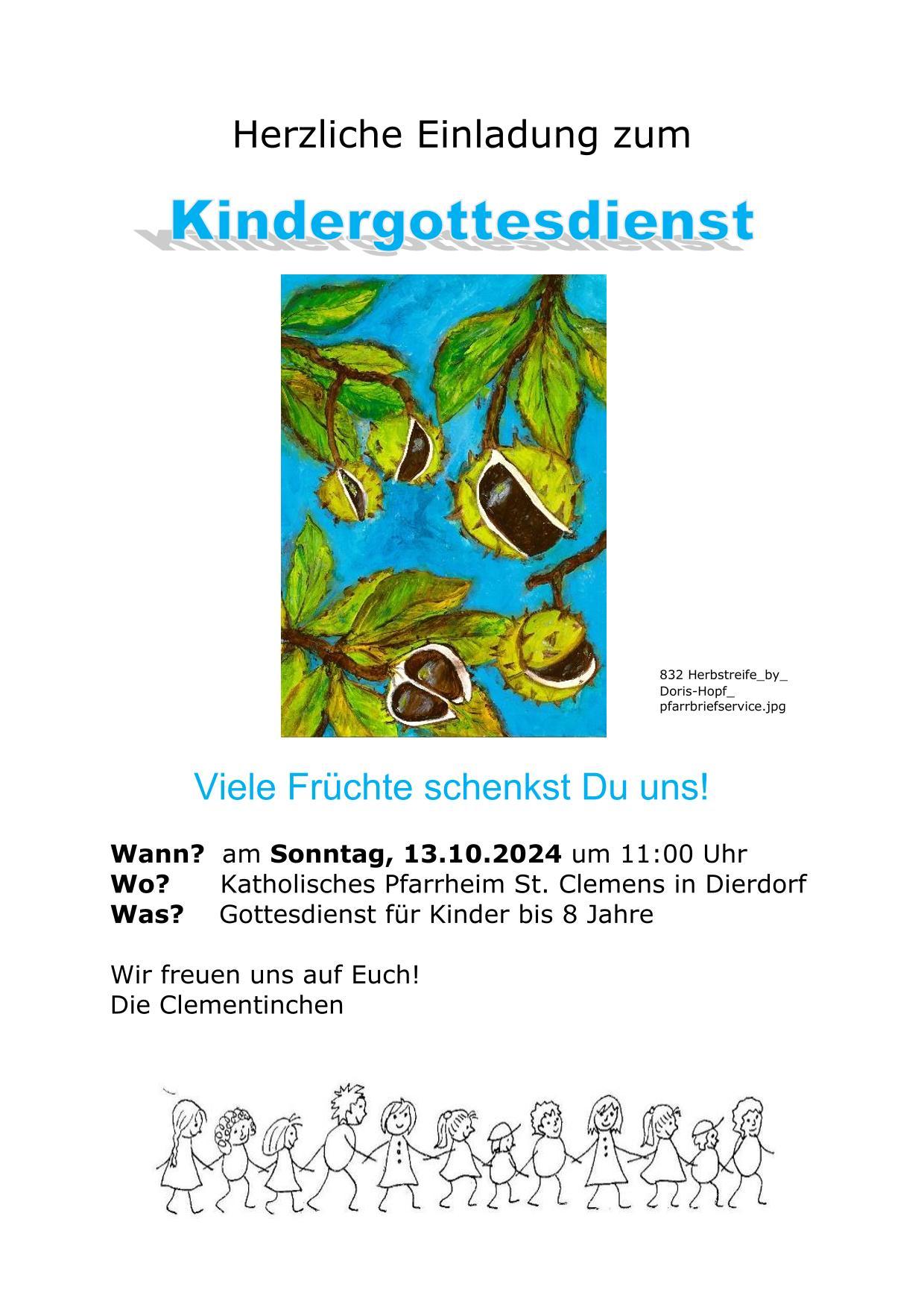 Kindergottesdienst Dierdorf am 13.10.2024