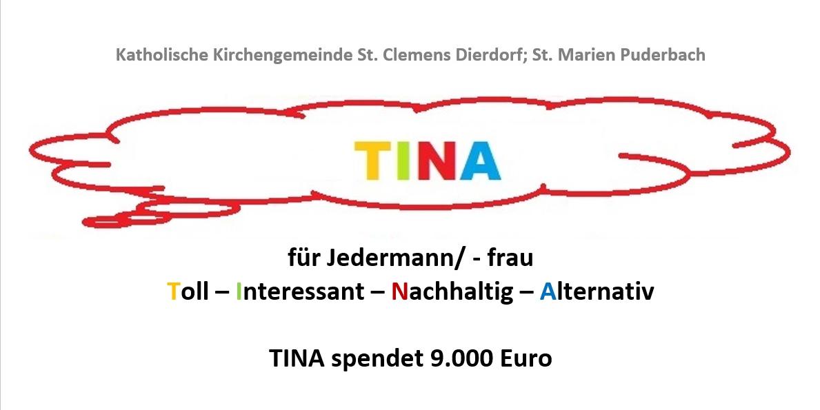 TINA spendet 9.000,- Euro!