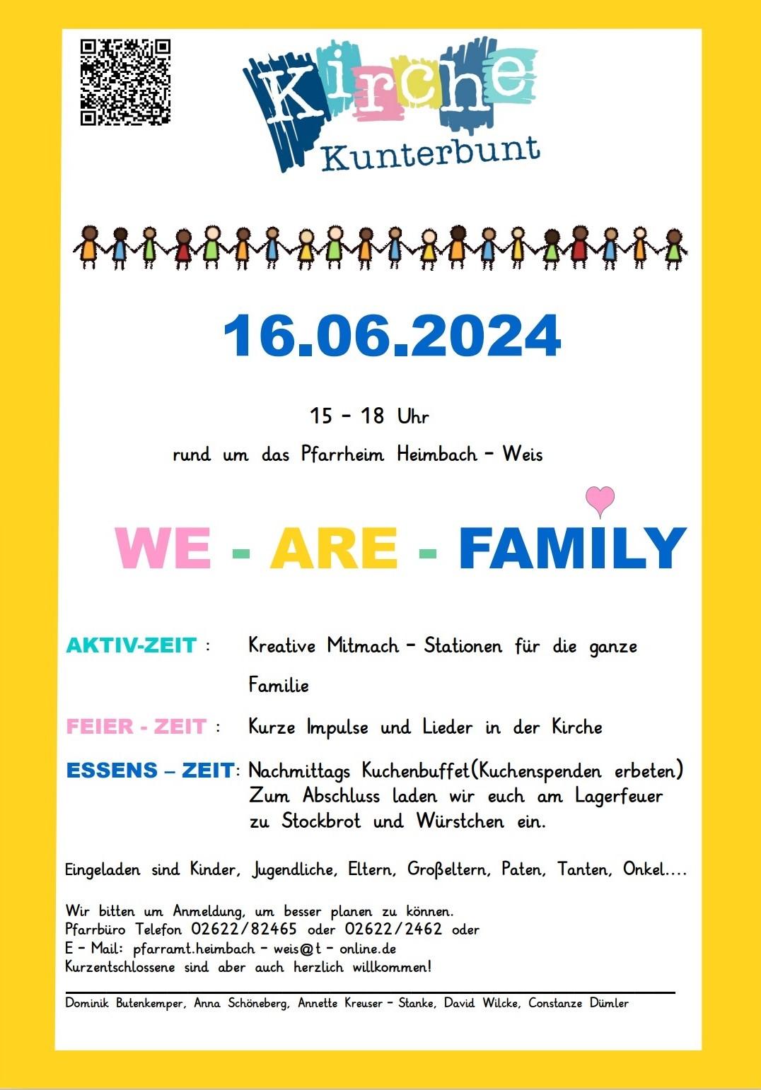 'Kirche Kunterbunt' am Sonntag, 16. Juni 2024