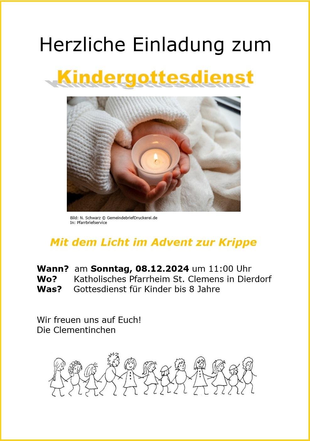 Kindergottesdienst Dierdorf 8. Dezember 2024