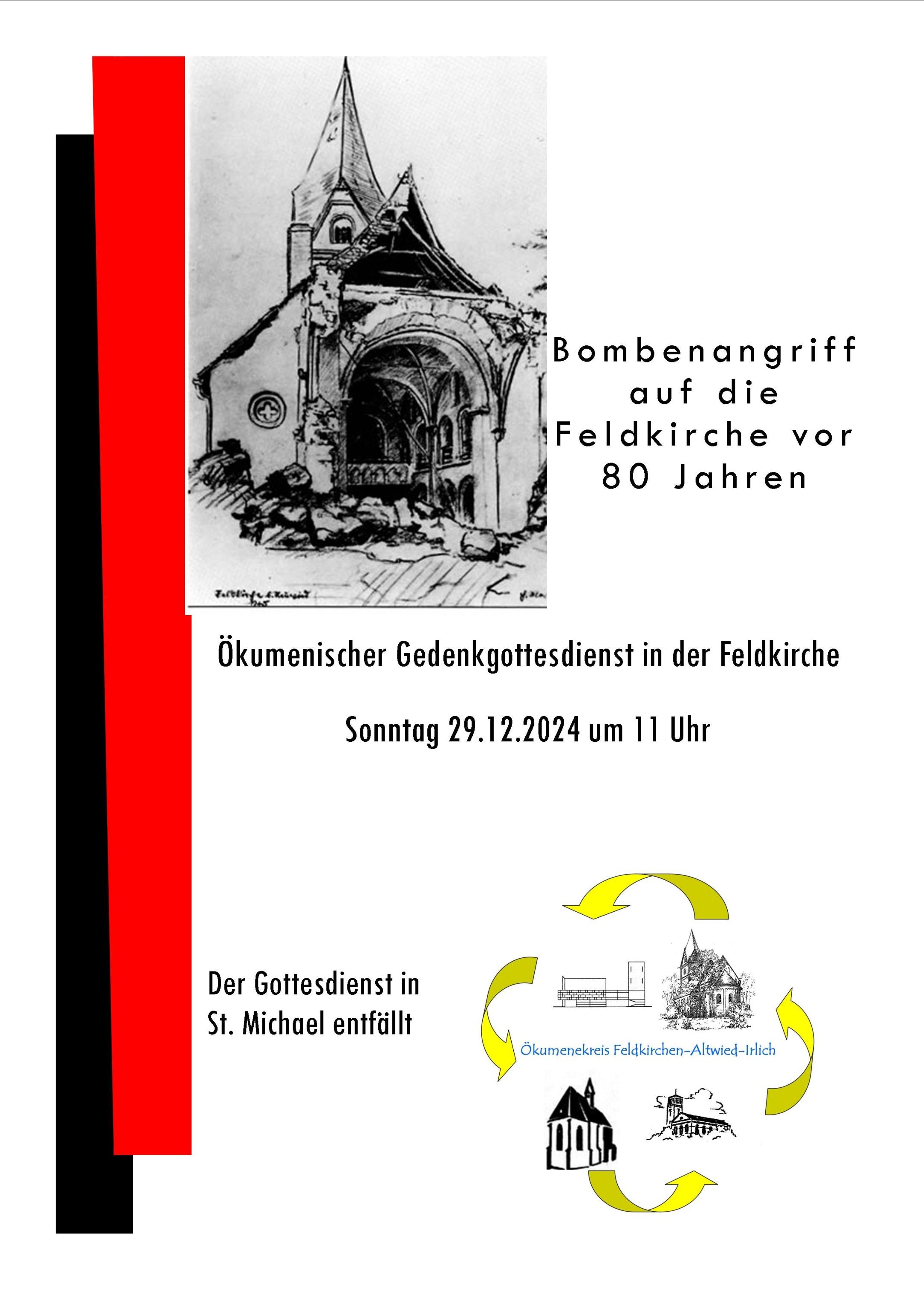 Gedenken Bombenangriff Feldkirche