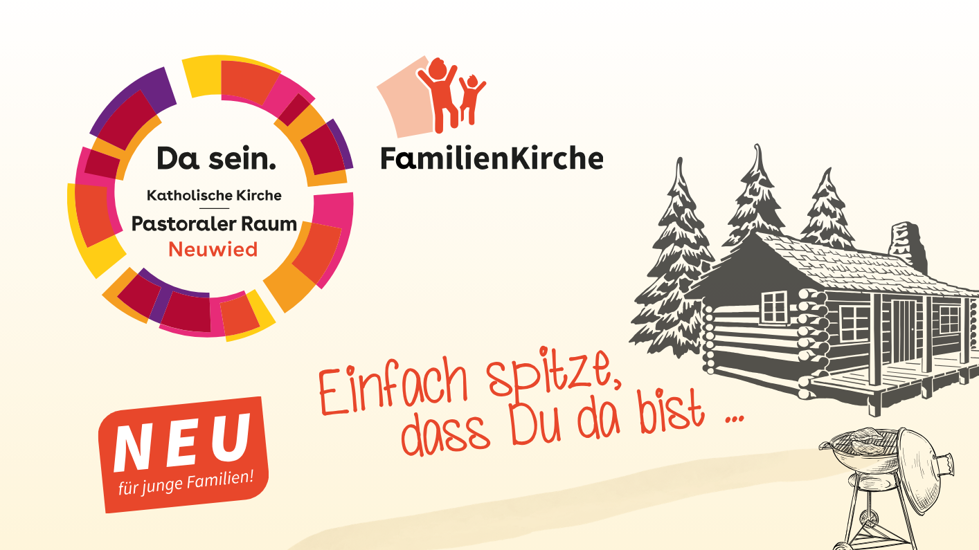 Das Plakat zeigt neben den Informationen zur Veranstaltungen u. a. die Grafiken einer Grillhütte, eines Kugelgrills, eines Wegweisers.