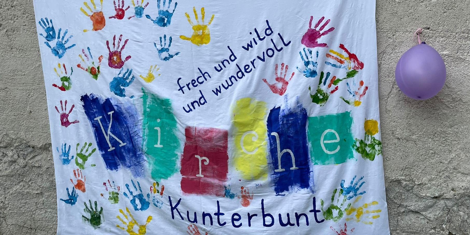 Kirche Kunterbunt - Betttuch 2024